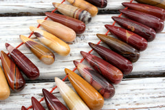 Mookaite 27.5-32.5mm drop beads (ETB01254)