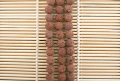 Natural Brown Lava 12mm round beads (ETB01211)