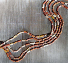 Matte Noreena Jasper small 5-6mm cylinder beads (ETB00001)