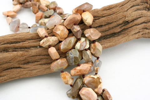 Australian Thunderegg faceted beads (ETB01284)