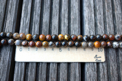 Pilbara jasper 6.5-7.5mm round beads (ETB00504)