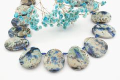 Rare and Natural Azurite freeform beads (ETB01150)
