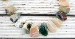 Ocean Jasper freeform beads (ETB00892)