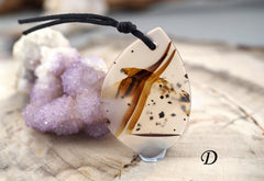 Montana Moss Agate freeform pendants (ETP00326)