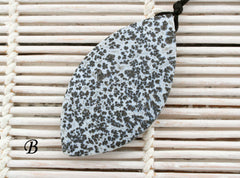 Matte Plume Agate freeform shaped pendants (ETP00225)