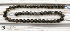 Pietersite A Grade 8-8.5mm round beads (ETB01050)