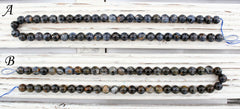 Pietersite A Grade 8-8.5mm round beads (ETB01050)
