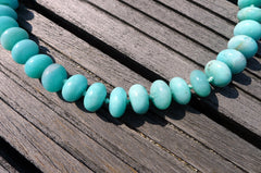 (SPL00043) Peruvian Amazonite rondelle beads