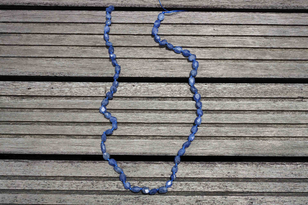 Rare Blue Sapphire 5-7mm faceted beads (ETB00418)
