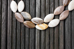 Petrified Wood 15-18mm marquise beads (ETB00531)