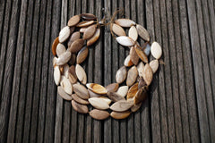 Petrified Wood 14-20mm marquise beads (ETB00527)