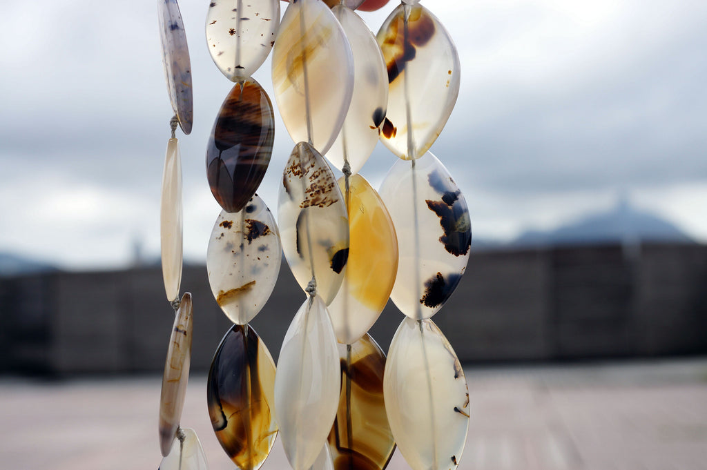 Montana Moss Agate 17-23mm marquise beads (ETB00426)