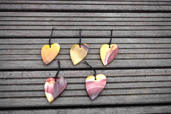 Mookaite heart shape pendant (ETP00132)