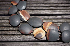 Matte Wonder Stone 21-29mm freeform beads (ETB00496)