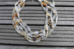 Montana Moss Agate 7-11mm Marquise beads (ETB00477)