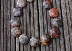 Pilbara 30-35mm round disc beads (ETB00508)