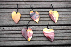 Mookaite heart shape pendant (ETP00132)