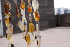 Montana Moss Agate 13-23mm faceted beads (ETB00425)