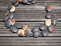 Matte Wonder Stone 21-29mm freeform beads (ETB00496)