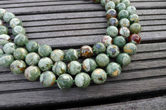 Rainforest Rhyolite 5-6mm round beads (ETB00989)