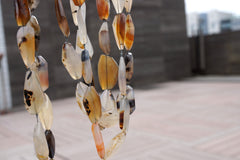 Montana Moss Agate 13-23mm faceted beads (ETB00425)