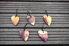 Mookaite heart shape pendant (ETP00132)