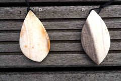 Matte Honey Palm Wood freeform pendant (ETP00129)