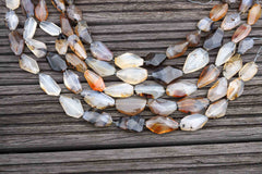 Montana Moss Agate 13-23mm faceted beads (ETB00425)