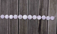 Natural Lavender Amethyst (Madagascar) 26-35mm round disc beads (ETB00476)