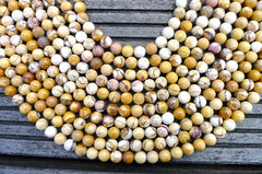 Brecciated Mookaite Jasper 9-10mm round beads (ETB00265)