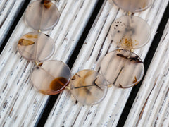 Montana Moss Agate 22.5-31mm round disc beads (ETB00831)