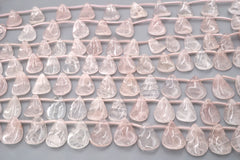Rose quartz wave chips beads 18mm (ETB01862) Healing crystal/Reiki healing/Healing necklace