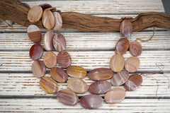 Hickorite marquise shape  25-27mm  (ETB01880) Healing crystal/Reiki healing/Healing necklace