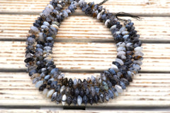Dendrite Agate 12-14 mm rondelle beads  (ETB01842) Unique jewelry/Vintage jewelry/Gemstone necklace