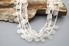 Natural Matte Crystal 11-15mm wave chips beads (ETB01858) Healing crystal/Reiki healing/Healing necklace