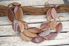 Hickorite oval shape 24-33mm  (ETB01879) Healing crystal/Reiki healing/Healing necklace