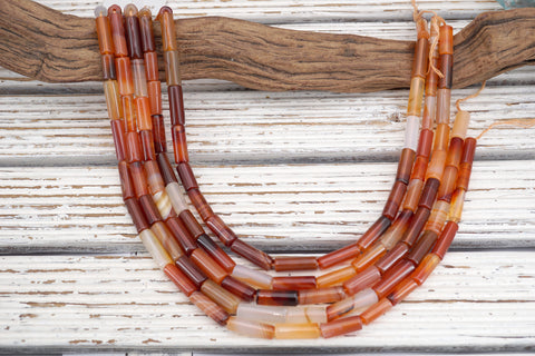 Carnelian Cylinder beads 4-23mm (ETB01770) Healing crystal/Reiki healing/Healing necklace