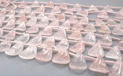 Rose quartz wave chips beads 18mm (ETB01862) Healing crystal/Reiki healing/Healing necklace