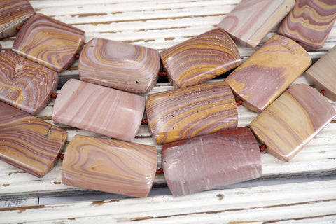 Hickorite Jasper square shape beads  19-22mm  (ETB01878) Healing crystal/Reiki healing/Healing necklace