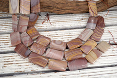 Hickorite Jasper square shape beads  19-22mm  (ETB01878) Healing crystal/Reiki healing/Healing necklace