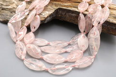 Rose quartz marquise beads 9-12mm (ETB01814) Healing crystal/Reiki healing/Healing necklace