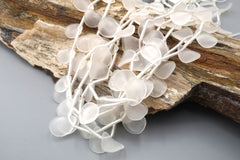 Natural Matte Crystal 11-15mm wave chips beads (ETB01858) Healing crystal/Reiki healing/Healing necklace