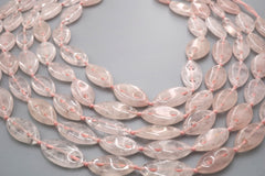 Rose quartz marquise beads 9-12mm (ETB01814) Healing crystal/Reiki healing/Healing necklace