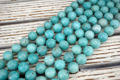 Amazonite AB grade round beads 14-15mm (ETB01876) Peruvian gemstone/Unique jewelry/Vintage jewelry/Gemstone necklace