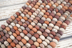Print Stone MATTE Melon beads 14-15mm (ETB01786) Vintage jewelry/Gemstone necklace