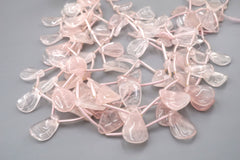 Rose quartz wave chips beads 18mm (ETB01862) Healing crystal/Reiki healing/Healing necklace
