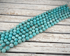 Amazonite AB grade round beads 14-15mm (ETB01876) Peruvian gemstone/Unique jewelry/Vintage jewelry/Gemstone necklace