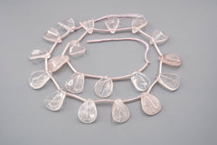 Rose quartz wave chips beads 18mm (ETB01862) Healing crystal/Reiki healing/Healing necklace
