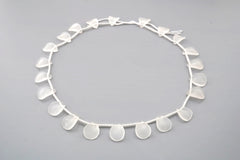 Natural Matte Crystal 11-15mm wave chips beads (ETB01858) Healing crystal/Reiki healing/Healing necklace