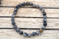 Dendrite Agate 13-15 mm round beads  (ETB01843) Unique jewelry/Vintage jewelry/Gemstone necklace